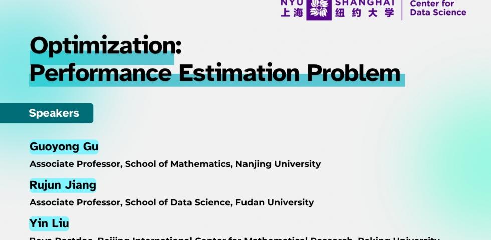 Optimization: Performance Estimation Problem