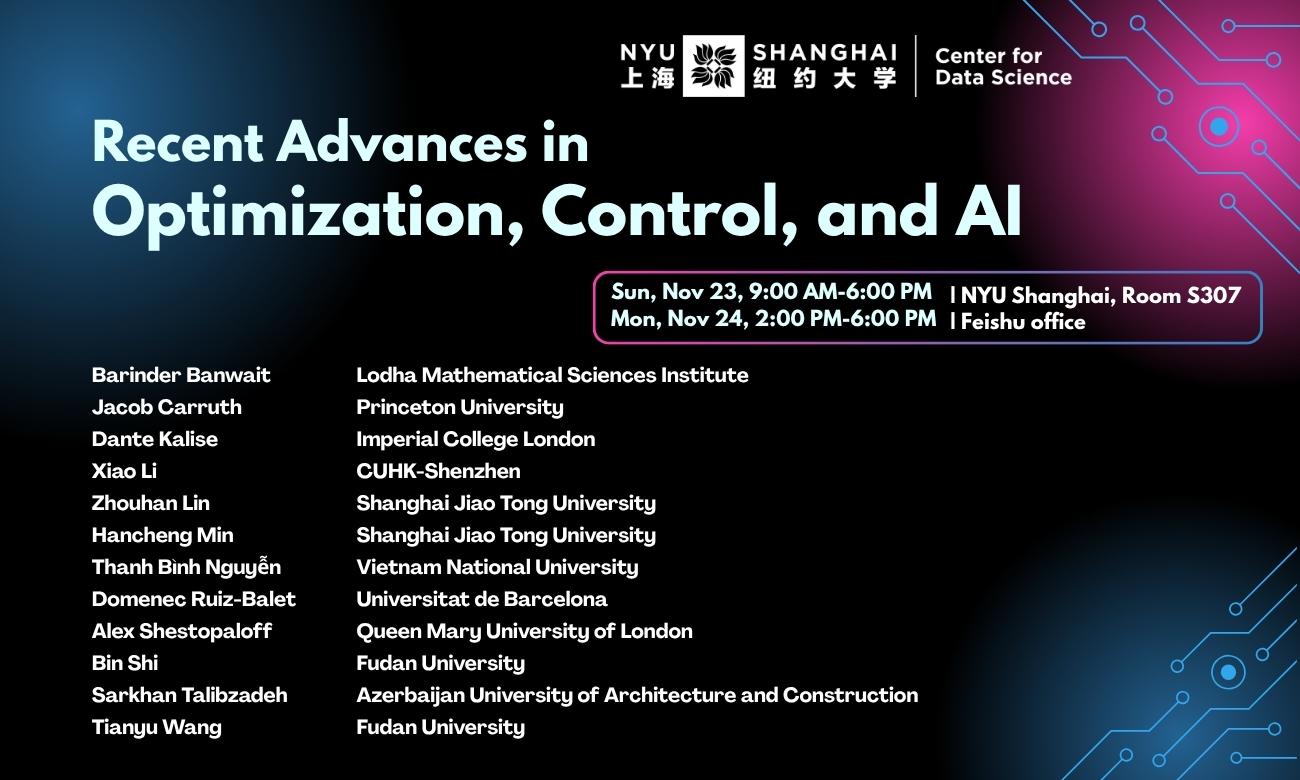 Recent Advances in Optimization, Control, and AI